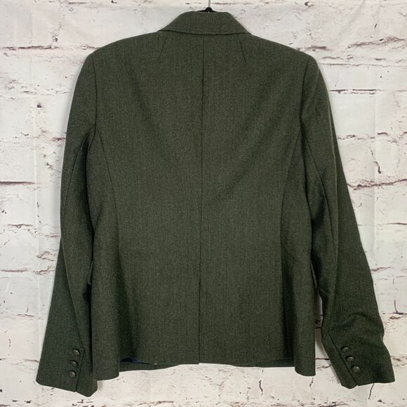 Vineyard Vines Women's Blazer Collegiate Wool Lined Jacket Size 6 Dark Green - Picture 2 of 8